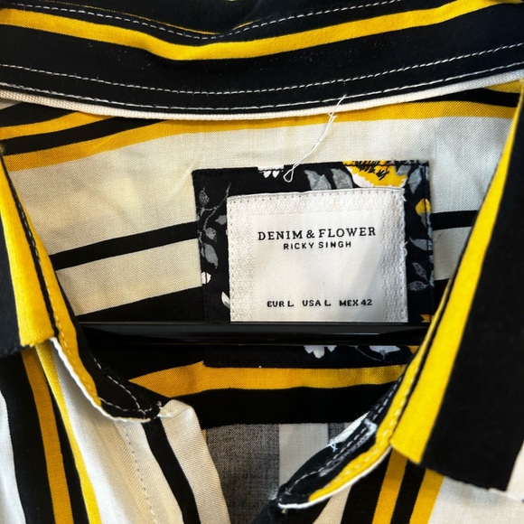 Men’s Striped Button Up - Picture 2 of 3